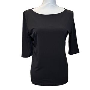 Carmen Marc Valvo Women's Blouse Black Size Large